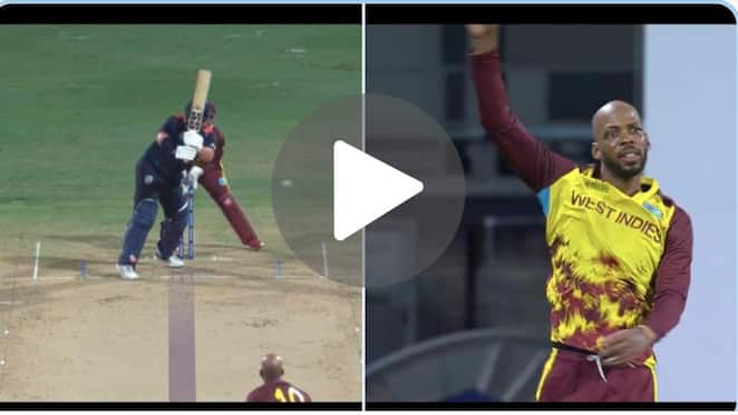 [Watch] Roston Chase On Fire; His Double-Wicket Over Puts West Indies In Driving Seat